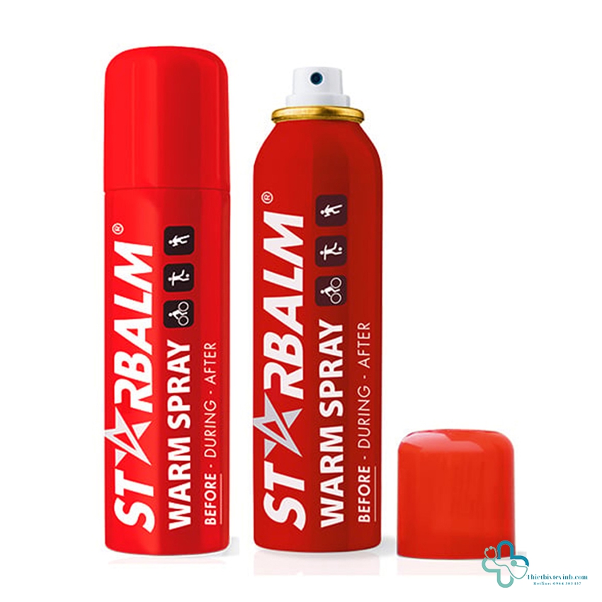 Chai xịt nóng STARBALM 150ml – Làm nóng cơ bắp nhanh chóng và tiện lợi