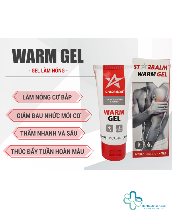 Gel làm nóng STARBALM Warm Gel 100ml – Chuẩn bị cơ bắp trước vận động