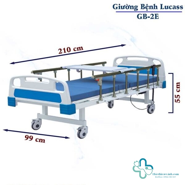 Giường y tế LUCASS điều khiển điện 2 chức năng GB-2E