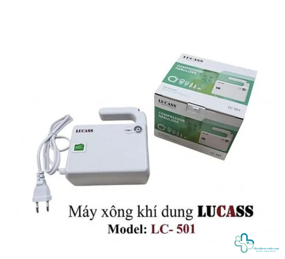 Máy xông mini Lucass LC-501, có tay cầm