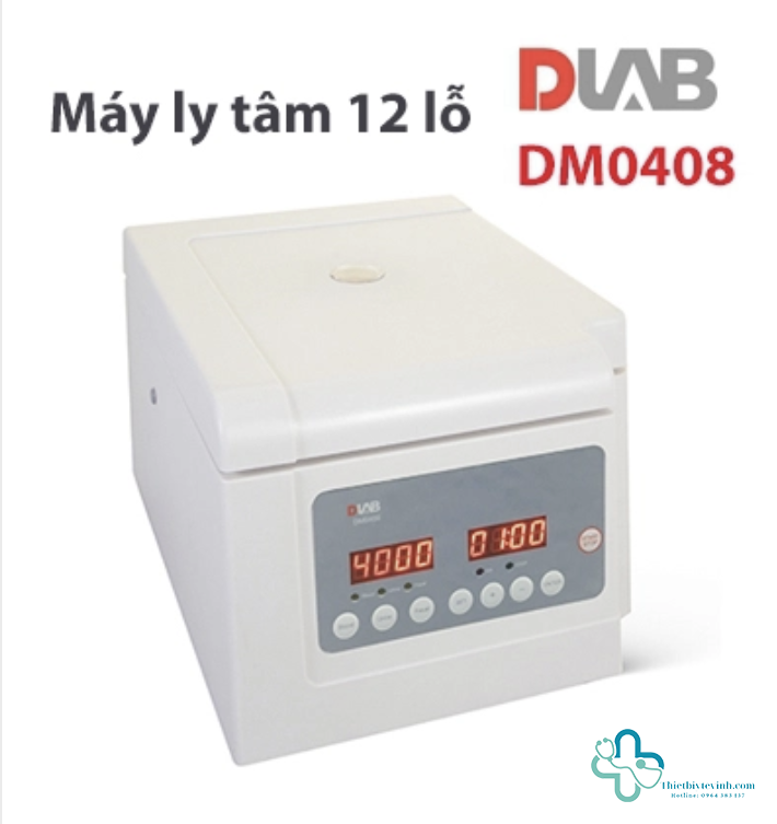 Máy Ly Tâm 12 Ống DLAB DM0408 - Hiện Đại, Hiệu Quả Cho Phòng Thí Nghiệm