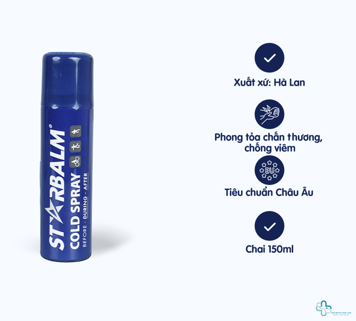 Chai xịt lạnh STARBALM Cold Spray 150ml – Giảm đau nhanh chóng sau chấn thương