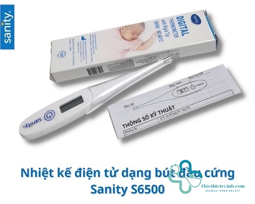 Nhiệt kế điện tử dạng bút đầu cứng Sanity S6500 ( MT- 601C )