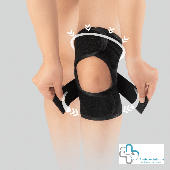 Đai Gối Bonbone Thin PF Cross Belt Freesize – Hỗ Trợ Hoàn Hảo Cho Khớp Gối