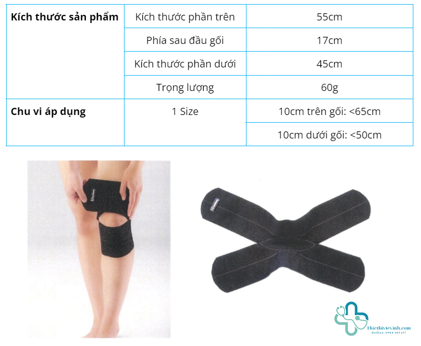 Đai Gối Bonbone Knee Supporter KI – Hỗ Trợ Cố Định Gối Tối Ưu