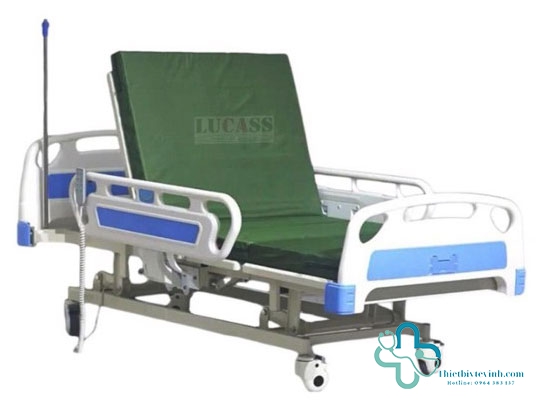 Giường y tế LUCASS 3 chức năng GB-3E nâng đầu, nâng chân, nâng hạ chiều cao giường