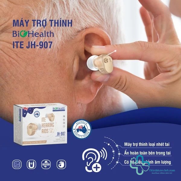 Máy trợ thính ITE Biohealth JH-907 - Công nghệ tiên tiến, hỗ trợ thính lực tối ưu