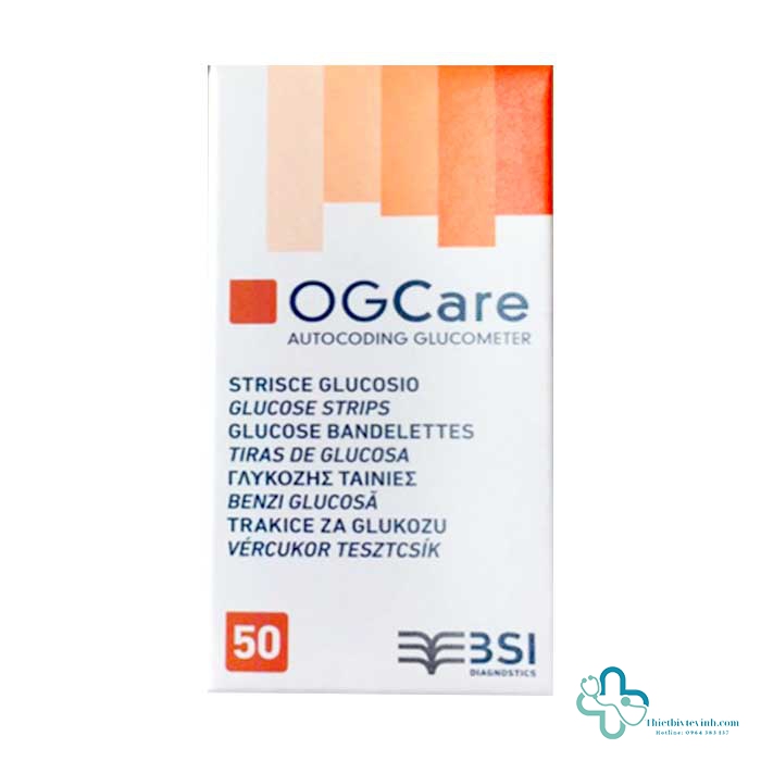 Que thử đường huyết OGCare 50 Que – Đo đường huyết chính xác, dễ dàng
