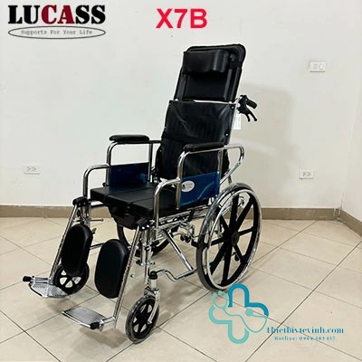 Xe Lăn Có Bô Ngả Lucass X-7B – Tiện Ích Cho Người Sử Dụng