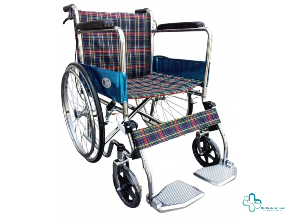 Xe Lăn Thường Lucass Có Phanh X91 – An Toàn, Bền Bỉ Với Khung Mạ Crom