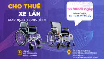 Triển khai dịch vụ cho thuê xe lăn, giường bệnh tại thành phố Vinh