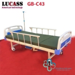 Giường y tế LUCASS 3 tay quay GB-C43: Nâng đầu, nâng chân, bô vệ sinh