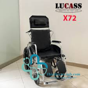 Xe lăn có bô ngả khung nhôm, vành đúc  LUCASS X72